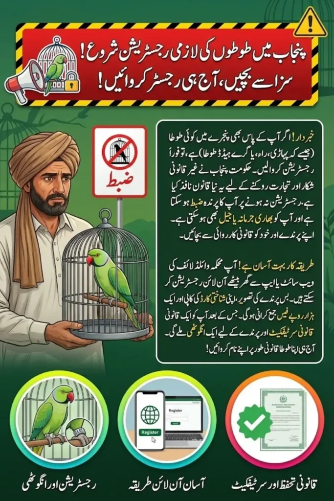 Punjab Parrot Registration Online – Register Your Feathered Friend in Minutes and Avoid Penalties