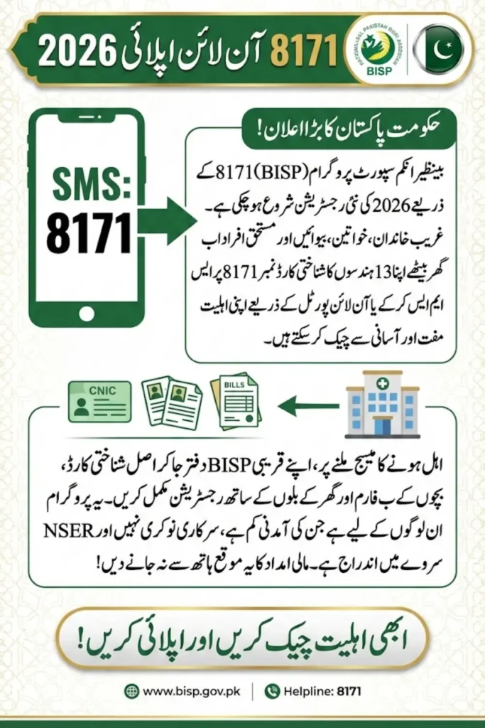 8171 BISP Apply Online 2026 – Enrollment & Rs 13,500 Update Overview