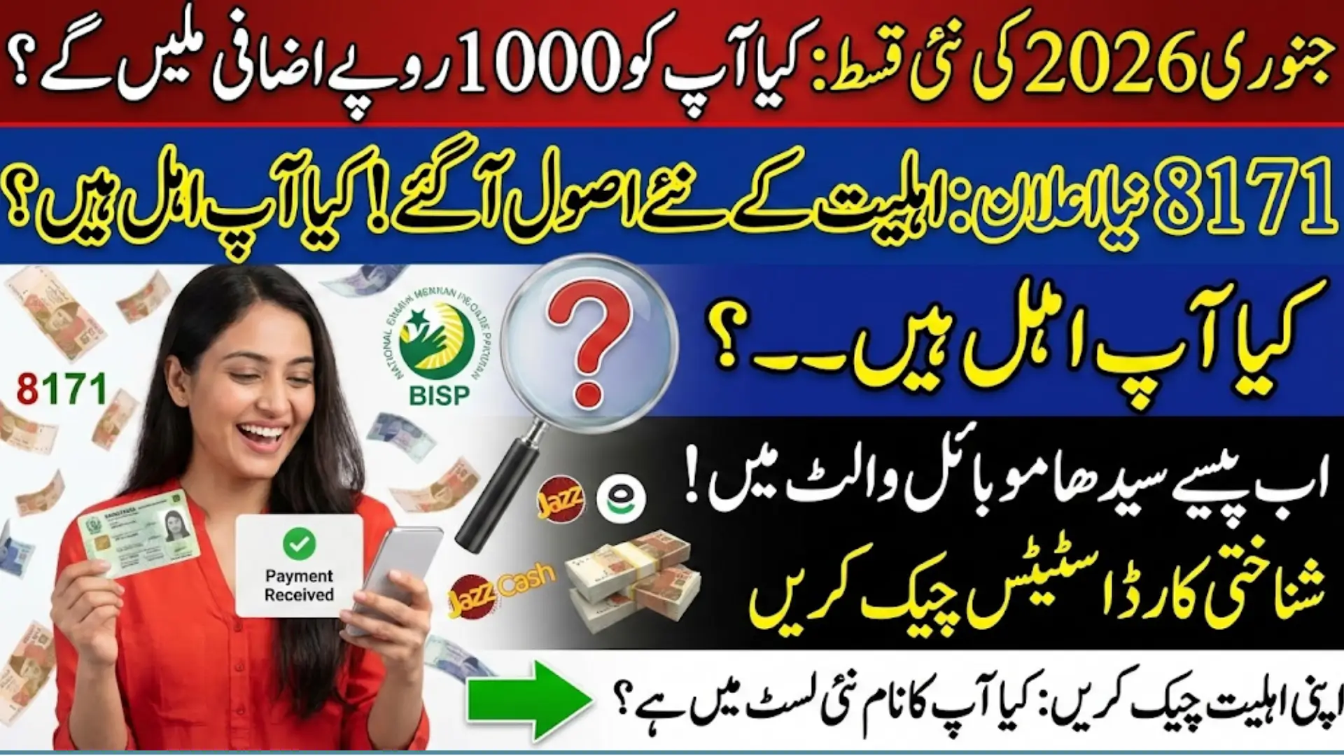 8171 January 2026 New Qist Details – Online CNIC Status, Wallet Transfer & Eligibility Rules