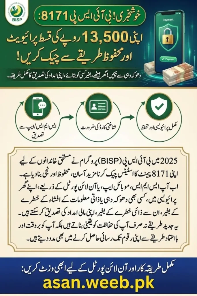 Check Your BISP 8171 Payment Privately – A Safe & Secure Verification Guide for 2025
