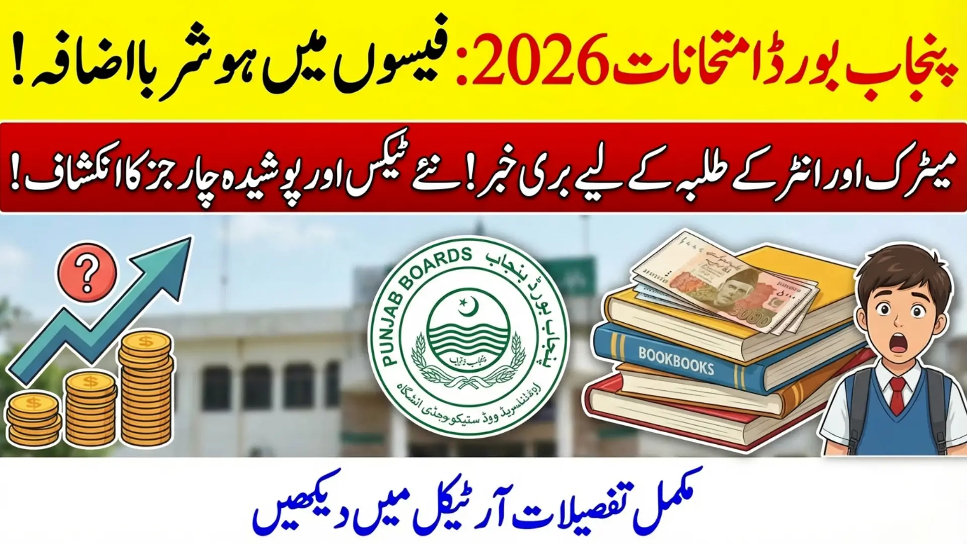 Punjab Board Exam Fees Increased Sharply Ahead of 2026 Annual Examinations