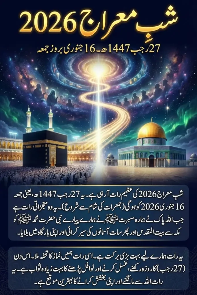 Shab-e-Meraj 2026: Date, Meaning, and Spiritual Importance