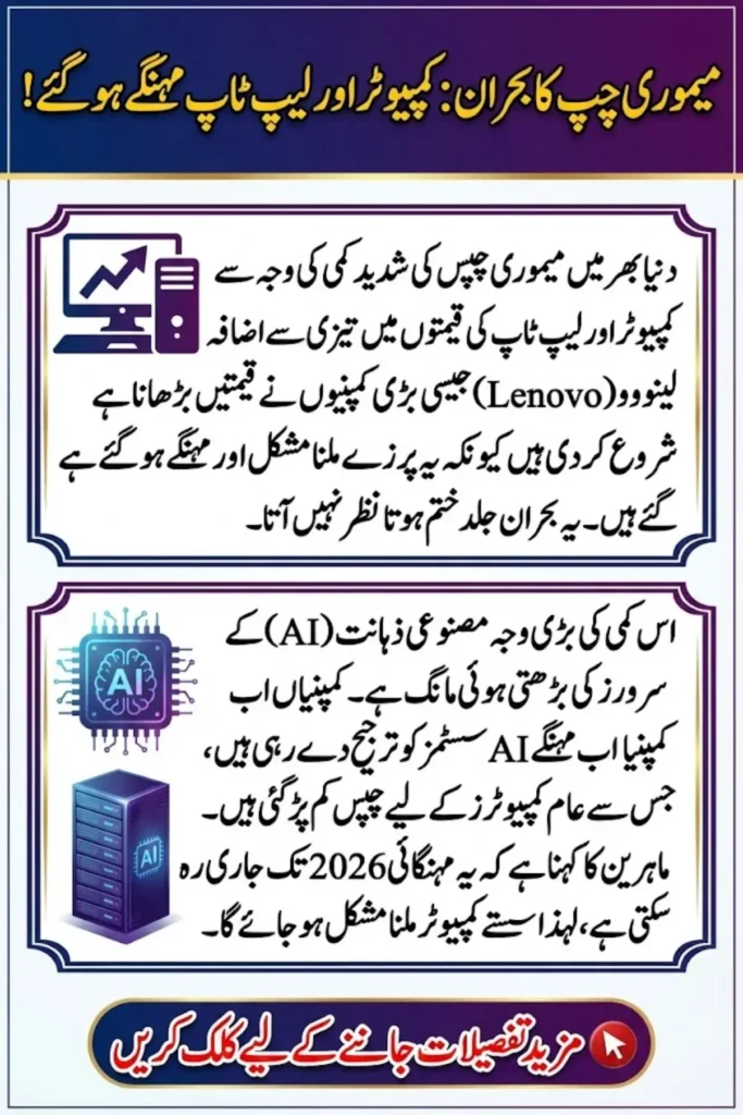 Memory Chip Shortage Raises PC Prices as Lenovo Warns of Extended Supply Pressure Through 2026