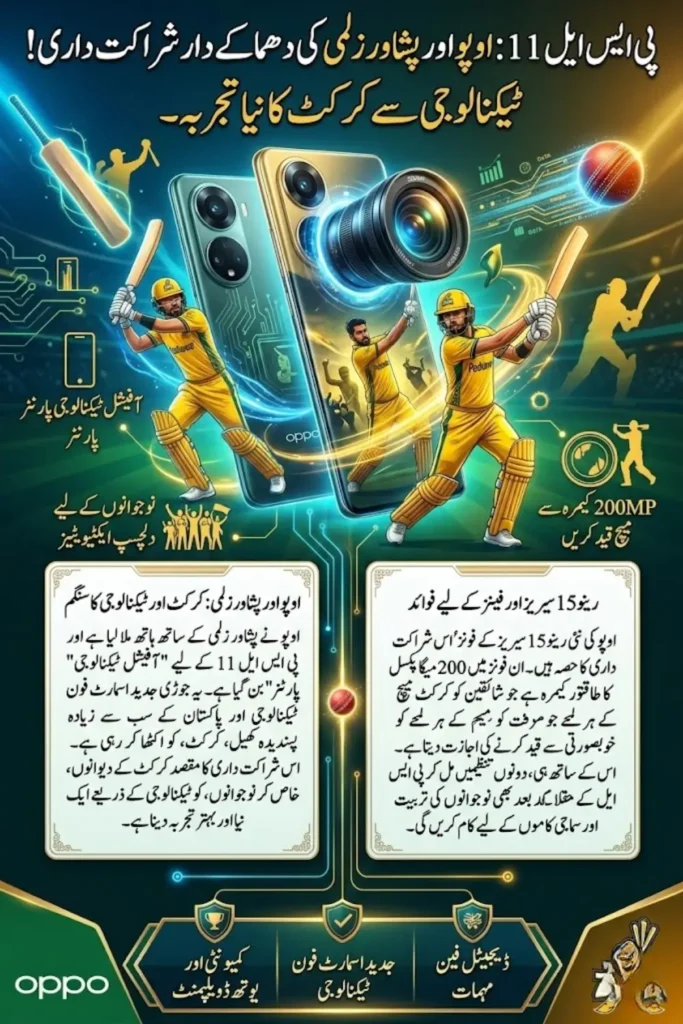 OPPO Peshawar Zalmi Partnership Announced as Official Technology Partner for HBL PSL 11